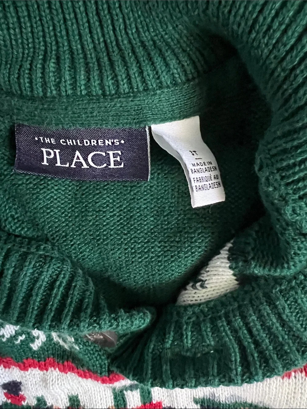 The Children's Place Mock Turtleneck Long Sleeve train knit Sweater toddler 3T